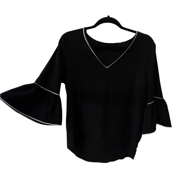Calvin Klein Tops - Calvin Klein Cascading Bell Sleeve Blouse